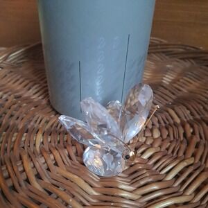 Swarovski Crystal Glass Small Butterfly Gold Face Figure A7639 NR055000 Austria